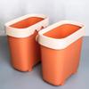 CANMNT Trash Can Nordic Style Trash Can Household Crevice Toilet Bathroom Living Room No Cover Narrow Kitchen Light Luxury Large Capacity Paper Basket Trash Can Wastebasket view 4