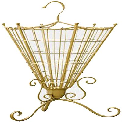 Bsetain Umbrella Rack Decorative Umbrella Stand for Entryway, Antique Umbrella Shape Umbrella Stand Rack, Gold Metal Home Walking Stick Storage Rack, 32 X 32 X 70 Cm