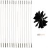 LIYUN Chimney Sweep kit Chimney Cleaning Brush, Chimney Kit, Duct Vent Cleaning Set with 6/9/12/15 Rods 1 Heads, Chimney Sweeping Kit/Dryer Vent,9m (Color : 15 Rods, Size : 410mm) view 1
