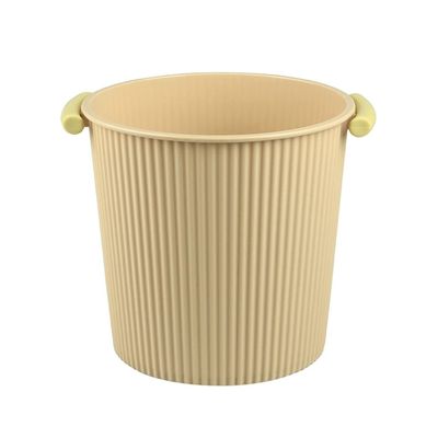 Trash Can Round Trash Can Classification Bucket Household Kitchen Living Room Large Garbage Cans Plastic Bathroom Toilet Paper Basket Trash Can Wastebasket (Color : Brass, Size : 6L)