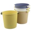 Trash Can Round Trash Can Classification Bucket Household Kitchen Living Room Large Garbage Cans Plastic Bathroom Toilet Paper Basket Trash Can Wastebasket (Color : Brass, Size : 6L) view 3