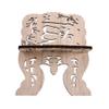 1PCS Folding Carved Wooden Cookbook Holder,Wooden Book Shelf Recipe Book Holder Textbook Display Stand(A) view 3