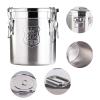 304 Stainless Steel Bucket- Multi-Purpose Bucket- with lid Rice Bucket airtight, Used in Kitchen Storage Food Container Storage Container, Kitchen Storage(12L) view 2