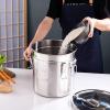 304 Stainless Steel Bucket- Multi-Purpose Bucket- with lid Rice Bucket airtight, Used in Kitchen Storage Food Container Storage Container, Kitchen Storage(12L) view 3