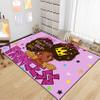 Black Girl Area Rug for Bedroom Cute African Girls Floor Rugs for Bedroom Large Rug Purple Decor for Teen Living Room Soft Floor Carpet Girls Room Mat, 5'7' view 1