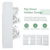 CEMKAR Modern Shoe Cabinet with 4 Flip Drawers, Multifunctional 2-Tier Shoe Storage Organizer with Drawers, Free Standing Shoe Rack for Entrance Hallway (White 4 Flap Drawers) view 4