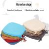 PIPOEI Set of 6 Chair Cushions with Ties, Washable Chair Cushions for Retro Chairs, Linen Seat Cushion for Home, Kitchen, Dining Room, Garden A-18 view 2