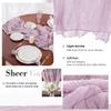 10Ft Lilac Snow Gauze Table Runner, Sheer Cheesecloth Table Runner Bulk for Holiday Party Bridal Shower Romantic Boho Table Decor | 35" W x 118" L view 4