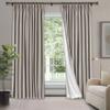 Frelement Room Darkening Blackout Window Curtains Velvet Solid Curtain Pinch Pleat Window Curtain for Bedroom Privacy Panels Drapes Thermal Window Drape, 52" W x 102" L, 2 Panels, Light Grey view 1