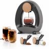 BENFUCHEN Pod and Grounds Single-Serve Coffee Maker, 2 in 1 One Cup Coffee Machine Compatible with K-Cup Pod & Coffee Grounds/Tea, Compact Design, 4-8oz, Grey view 1