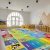 LTKOUGFAM Kids Play Rug for Playroom, ABC Educational Rugs for Classroom, Preschool Floor Play Mat for Kids Toddler Baby, Large Soft Kid Rug Carpet for Boy Girl Bedroom (110X78.7 INCH Green) view 2