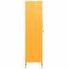 GOLINPEILO 70.9" Tall Single Door Metal Locker Storage Cabinet with 4 Adjustable Shelves, Steel Storage Cabinet Home Office Storage Cabinet for Living Room Bedroom, 13.8"x18.1"x70.9" (Mustard Yellow) view 4