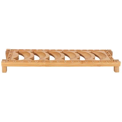 Coffee Cup Holder,Bamboo Teacup Holder,Coffee Mug Holder Tea Cup Organizer Shelf Tea Cup Draining Rack Organizer Tea Ceremony Kitchen Restaurant Accessories(Six grids)