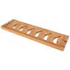 Coffee Cup Holder,Bamboo Teacup Holder,Coffee Mug Holder Tea Cup Organizer Shelf Tea Cup Draining Rack Organizer Tea Ceremony Kitchen Restaurant Accessories(Six grids) view 3