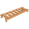 Coffee Cup Holder,Bamboo Teacup Holder,Coffee Mug Holder Tea Cup Organizer Shelf Tea Cup Draining Rack Organizer Tea Ceremony Kitchen Restaurant Accessories(Six grids) view 4