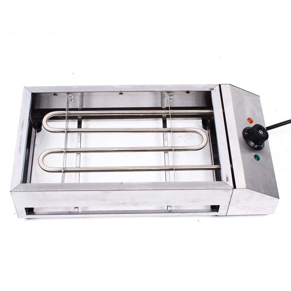 Gdrasuya10 Electric Smokeless Grill, 1800W Stainless Steel Indoor Searing BBQ Grill, 42.5x25.5cm Cooking Area, 50-300C Temp. Control, Easy Clean