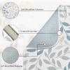 Sanwarm Absorbent Dish Drying Mat, Simple Silhouettes Leaves Microfiber Pad for Kitchen Counter, Coffee Bar Decor, Heat Resistant and Reversible, 18" x 24" view 3