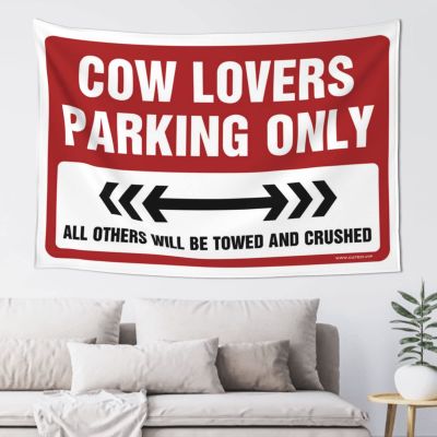 gaeruite Tapastry'S Wall Hanging Cow Lovers Parking Only Tapestry Bed Room Decorations Wall Tapestry College (Size : 75X100CM)
