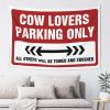 gaeruite Tapastry'S Wall Hanging Cow Lovers Parking Only Tapestry Bed Room Decorations Wall Tapestry College (Size : 75X100CM) view 1
