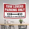 gaeruite Tapastry'S Wall Hanging Cow Lovers Parking Only Tapestry Bed Room Decorations Wall Tapestry College (Size : 75X100CM) view 3