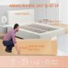 8 inch Twin Size Mattress with Cover, Cooling Gel Memory Foam Twin Mattress for a Cool Sleep & Pressure Relief, Medium Firm Mattress Pad Twin Mattresses, Bed in a Box, CertiPUR-US Certified view 3