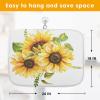 Sanwarm Absorbent Dish Drying Mat, Bouquet Daisy Flower Sun Sunflowers Microfiber Pad for Kitchen Counter, Coffee Bar Decor, Heat Resistant and Reversible, 18" x 24" view 2