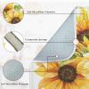 Sanwarm Absorbent Dish Drying Mat, Bouquet Daisy Flower Sun Sunflowers Microfiber Pad for Kitchen Counter, Coffee Bar Decor, Heat Resistant and Reversible, 18" x 24" view 3