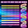 Karenhi 100 Pcs Glow in the Dark Bracelets Neon Party Favors Let's Glow Silicone Bracelet Crazy Bracelet Light up Wristbands for Neon Party Concerts Sports Parties Night Favors, 10 Styles view 3