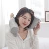 Altsuceser Twist Memory Foam Travel Pillow for Neck, Chin, Lumbar and Leg Support, Bendable Roll Pillow with Washable Soft Cover for Travling on Airplane, Train, Bus or at Home Silver Gray view 3