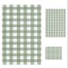 Green Buffalo Plaid 3 Piece Bath Towels Set, Geometric Striped Minimalist Art Soft & Absorbent Towel for Bathroom, Hotel (1 Bath Towel 30x60, 1 Hand Towel 16x28, 1 Washcloth 13x13) view 1