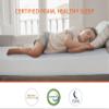 10 inch Twin Size Mattress with Cover, Cooling Gel Memory Foam Twin Mattress for a Cool Sleep & Pressure Relief, Medium Firm Mattress Pad Twin Mattresses, Bed in a Box, CertiPUR-US Certified view 3