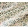 ILUOGUDU Floral Farmhouse Curtains Semi-Blackout Living Room Drapes 102 Inch Length Cotton Linen Blend Bohemian Window Curtain Panels White Bedroom Drapes, 1 Panel (Rod Pocket, 63" W x 102" L) view 3