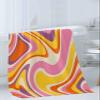 Anzona Marble 3 Piece Bath Towels Set, Orange Yellow Pink Purple Striped Abstract Art Soft & Absorbent Towel for Bathroom, Hotel (1 Bath Towel 30x60, 1 Hand Towel 16x28, 1 Washcloth 13x13) view 3