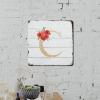 ArogGeld Initial Letter C Tin Sign Monogram Red Poppy Floral Metal Tin Sign Last Name Decorative Home Wall Art Gardener 10x10in Retro Wall Plaque Decor for Indoor Outdoor Farmhouse Coffee view 4