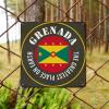 ArogGeld Tin Sign Grenada Flag Metal Tin Sign The Greatest Place on Earth Home Wall Decoration National Day 10x10in Funny Plaque Sign Decor for Garage Man Cave Bar Kitchen view 3