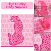 100 Pcs Preppy Party Plates Napkins Forks Supplies Set Disposable Tableware Paper Plates Dinnerware Y2K Girl Bachelorette Party Decoration Favors Serves 25 view 4