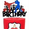Boxing Cake Topper Decorations for Boys Men Sport Theme Happy Birthday Decoration Party Supplies view 1