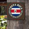 ArogGeld Metal Sign Costa Rica Flag Metal Tin Sign The Greatest Place on Earth Home Wall Decoration National Flags 10x10in Funny Metal Plaque for Street Home Bar Club Kitchen view 2