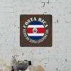 ArogGeld Metal Sign Costa Rica Flag Metal Tin Sign The Greatest Place on Earth Home Wall Decoration National Flags 10x10in Funny Metal Plaque for Street Home Bar Club Kitchen view 4