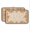 Thanksgiving Dish Drying Mat for Kitchen Counter, Southwestern Fall Autumn Pumpkins Leaves Absorbent Reversible Dish Drainer Rack Mats for Coffee Bar Mats 18''x24'' 2 PCS view 1