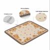 Thanksgiving Dish Drying Mat for Kitchen Counter, Southwestern Fall Autumn Pumpkins Leaves Absorbent Reversible Dish Drainer Rack Mats for Coffee Bar Mats 18''x24'' 2 PCS view 2