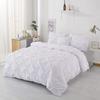 1Pcs Pinch Pleated Comforter Premium Super Soft 400 GSM All Season Pintuck 1000 Thread Count 100% Egyptian Cotton King/Cal King Size (94" x 104") Inch - White Pinch view 1