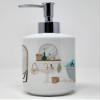 Caroline's Treasures WDK5552SOAP Longhaired Blue and Tan Chihuahua Ceramic Soap Dispenser Hand Soap Dispenser Pump Bottles for Bathroom Kitchen, Empty Refillable Liquid Soap Container view 4