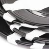 Artesano Home Decor Hand-Painted Enamelware Set of 16 Pieces - Black Abstract Design - 4 Dining Plates 10" - 4 Dessert Plates 7" - 4 Bowls 34oz - 4 Mugs 22oz, Ideal for Home, Party and Camping view 3