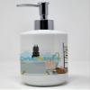 Caroline's Treasures WDK5670SOAP Black Schnauzer Ceramic Soap Dispenser Hand Soap Dispenser Pump Bottles for Bathroom Kitchen, Empty Refillable Liquid Soap Container view 1