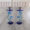 Flowers for Shabbat wedding shards Shabbat candle sticks, Chuppah glass shards art, Jewish wedding gift custom order by YafitGlass view 2