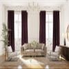 CASANEMA Extra Long Solid Luxury Matte Velvet Soft Curtain Catawba Single Panel Hanging Back Tap & Rod Pocket Home Dcor 5-25 Feet Custom Made Curtains -Made in Turkey Each(100"x228") view 1