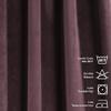 CASANEMA Extra Long Solid Luxury Matte Velvet Soft Curtain Catawba Single Panel Hanging Back Tap & Rod Pocket Home Dcor 5-25 Feet Custom Made Curtains -Made in Turkey Each(100"x228") view 4