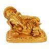 Aakrati Devyom Brass Ganesha Small Statue In Reclining Sleeping Posture, Unique Avatar Of Hindu Elephant God, Indian Dcor Religious Gift (11041) view 1