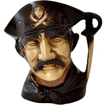 Aakrati Devyom Devyom Pen Stand Made of Brass - Metal Table Decor showpiece - Unique Indian Handmade Crafted Statue for Gift - Home Decor Bronze Antique Look Sculpture Figure
